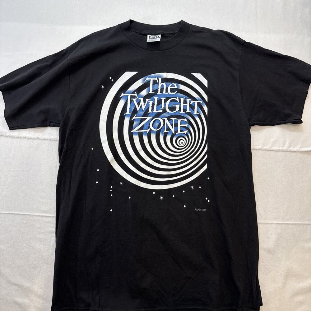 Vintage 90s The Twilight Zone T Shirt XL Tee Vtg Rare Sci fi CBS TV Promo Horror